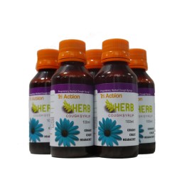 Herbal Cough Syrup - Tri-Action Cough Syrup Pack of 5Pcs